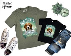 Custom Pet Memorial Photo Comfort Tee Shirt Personalized Dog Cat Loss