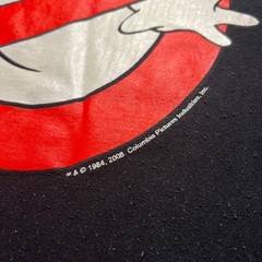 Ghostbusters Classic Logo Graphic T Shirt Mens 2XL Black 2008 Movie Promo Tee