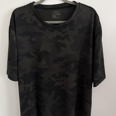 Polo Ralph Lauren Performance XLT Black Camouflage Mesh Short Sleeve T-Shirt EUC