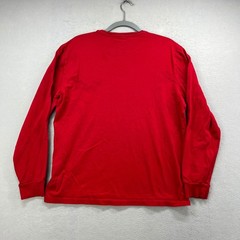 Polo Ralph Lauren T Shirt Mens L Red Custom Slim Fit Cotton Long Sleeve Tee