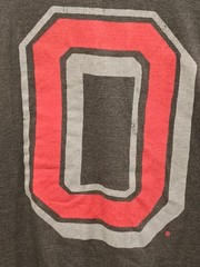 Homage Retro Single Stitch Ohio State Buckeye T Shirt. Size Large. Made In USA.