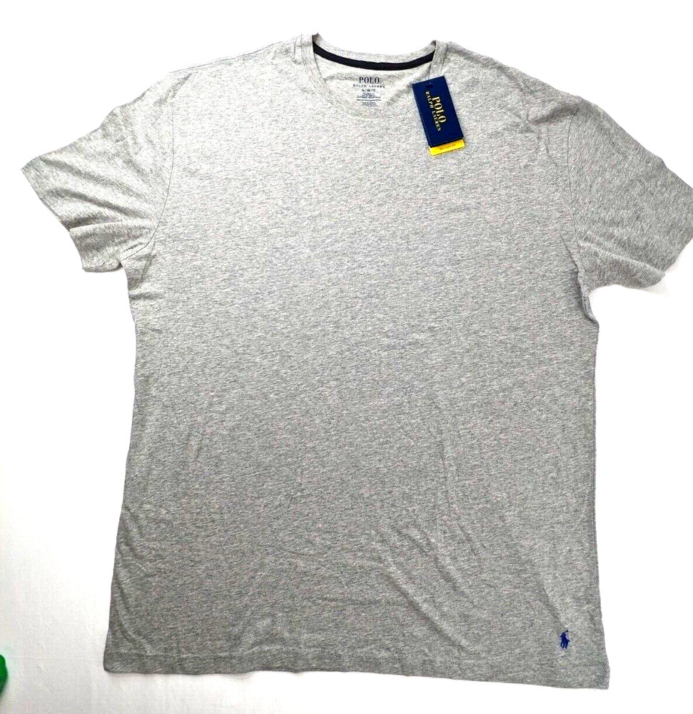Polo Ralph Lauren T-Shirt Mens XL XG TG Gray Relaxed SS Sleep Logo