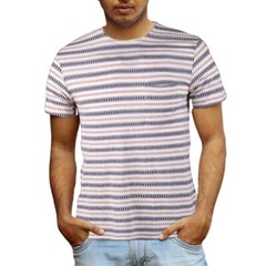 Beautiful Giant Men’s Casual Striped Basic Crew Neck Short Sleeve T-shirt