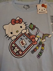 Men’s Unisex Hello Kitty by Sanrio Graphic T- Shirt Blue Size Large NWT