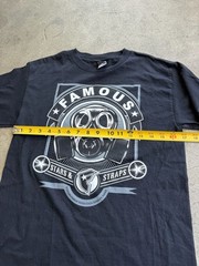 Y2K Famous Stars and Straps Gas Mask Graphic T-Shirt Size Small