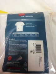 Hanes Premium Men’s 7pk V-Neck T-Shirt – White – FreshIQ Size S (34-36)