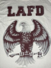 Travis Scott LAFD Tee L Cream Los Angeles Fire CA Wildfire Response NEW *spots
