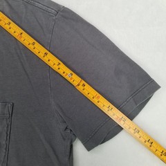 GAP Unisex Gray Basic Pocket T-Shirt Size Small Faded Design Classic Comfort