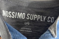 Mossimo Supply Co Men’s Gray Blue Short Sleeve Pocket T-Shirt Size Large READ