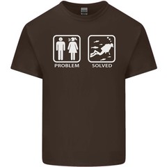 Scuba Diving Problem Solved Mens Light Cotton T-Shirt