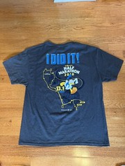 Disney Half Marathon 13.1 2018 T Shirt LARGE Donald Duck I DID IT Champion 13.1