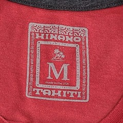 Hinano Tahiti Shirt Adult Medium Red Made In USA Casual Mens