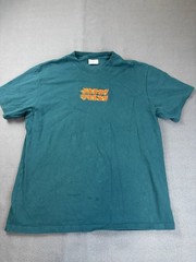 Teddy Fresh Shirt Mens Embroidered Flames Logo Design Size XL