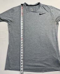 Nike T Shirt Mens L Medium Grey Heather Dri Fit Breathable Lightweight Training
