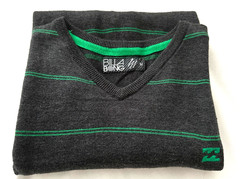 VTG BILLABONG SURF/SKATE Stripe Shirt – OLD LOGO – COTTON BLEND WASHABLE Men’s M