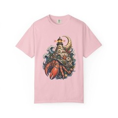 Cosmic Hermit Crab Lighthouse Graphic T-Shirt
