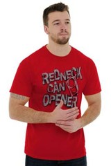 Redneck Funny Drinking Beer Drunk Country Mens Casual Crewneck T Shirts Tees