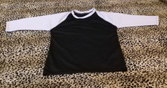 3 Packs Men’s 3/4 Sleeve Crew Neck Raglan Jersey Baseball Tee Shirts Size XS