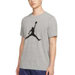 Nike Air Jordan Jumpman Logo Mens T-Shirt Grey Multi Size Casual Sportswear Top