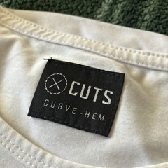 Cuts T-Shirt Lot Multicolor Curve-Hem & Split-Hem XL/L Sizes