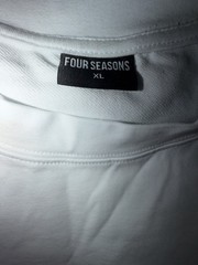 Four Seasons White Motivational Graphic Cotton Men’s Crew Neck T-Shirt XL