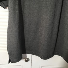 Sz 2xl Big Sky Outfitters shirt pull over gray tweed look poly cotton blend