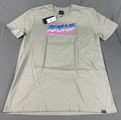 Swag Golf T-Shirt Don’t Give A Putt Script Repeating Graphic Print Large Gray