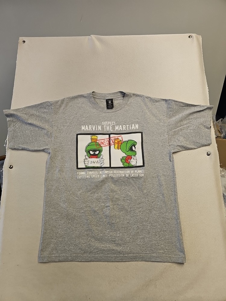 Vtg Marvin The Martian Single Stitch T Shirt Unisex Sz XL Looney Tunes USA Made