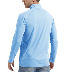 Men’s UPF 50+ T-Shirt 1/4 Zip Up Sun Block UV Protection Outdoor Fishing Shirts