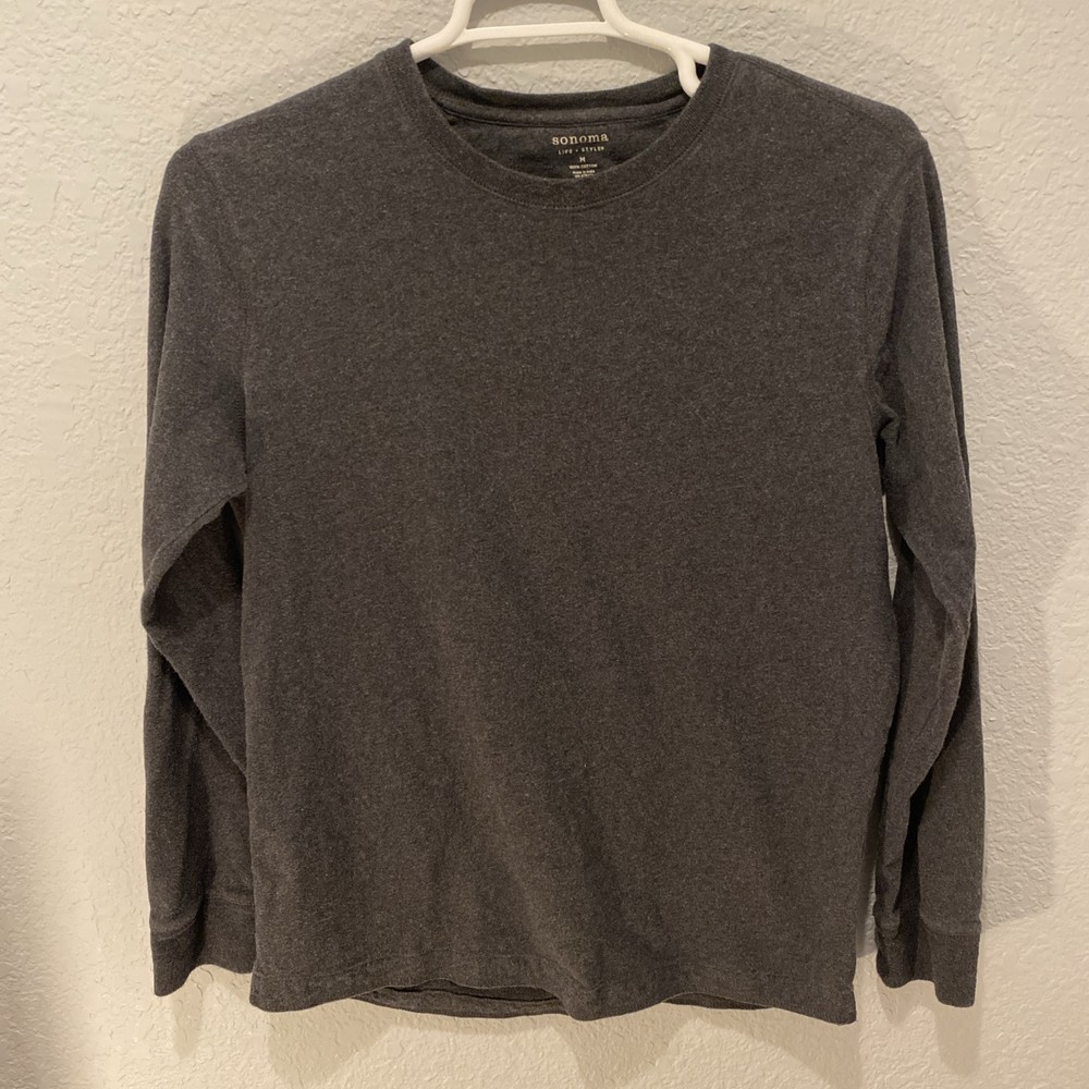 Sonoma LONG SLEEVE PULLOVER Tee SHIRT MENS M Size. #R