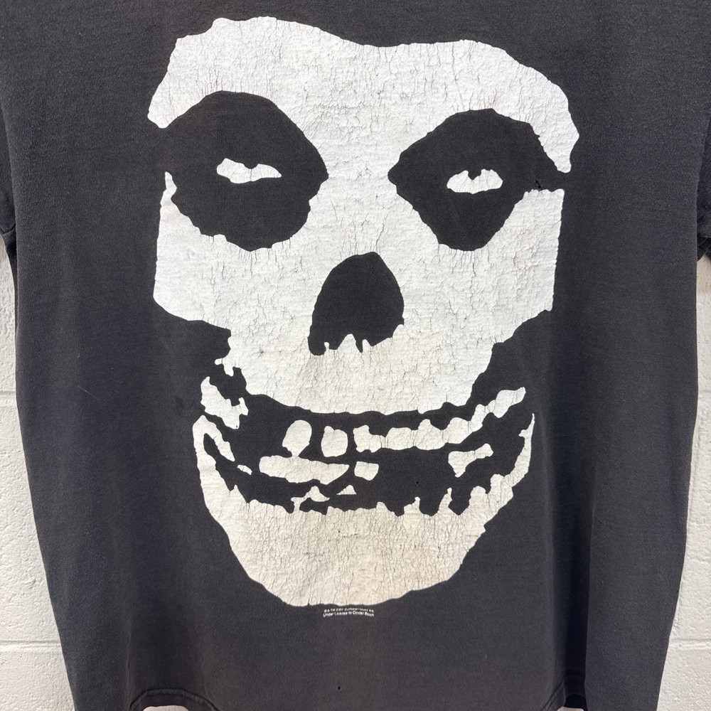 Vintage The Misfits 2001 Skull Horror Punk Rock Band Black M Graphic T-Shirt Tee