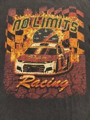 PacSun No Limits Racing Graphic T Shirt Mens Streetwear size Large #0358 baggy