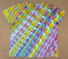 Handmade Ice Tie Dye T-Shirt 2XL Mens Womens Soft Cotton Rolled Ice Dye