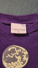 TEDDY FRESH Always Late PURPLE T Shirt XL Long sleeve Lots of Graphics COOL