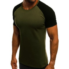 Men’s Tight Fit Muscle T-Shirt Gym Sport Short Sleeve Tee Shirts Casual Tops
