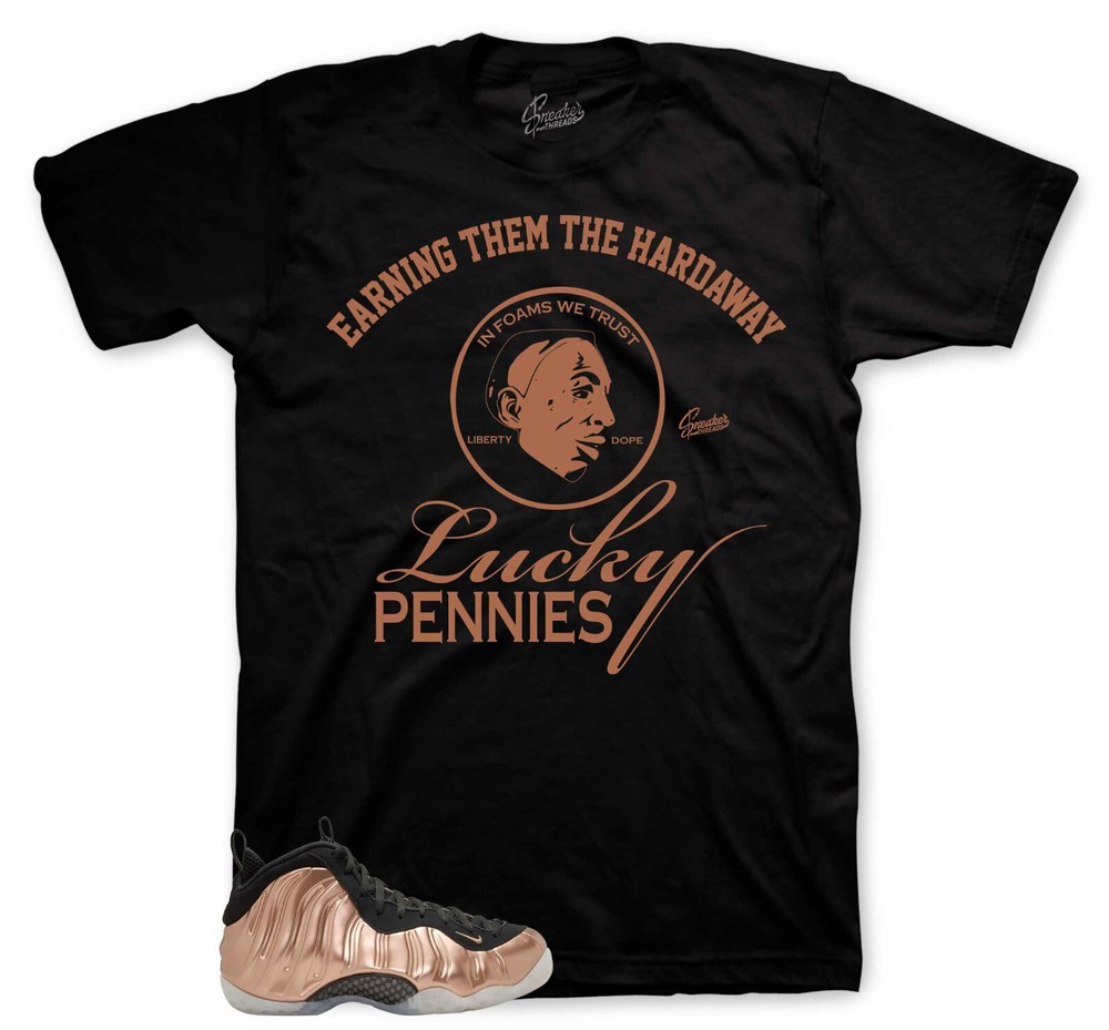 Sneaker Shirts To Match Foamposite Copper Metallic – Lucky Shirts