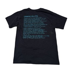 The Clash London Calling T Shirt Punk Shirt Black Size M 19 x 28 (Stained)