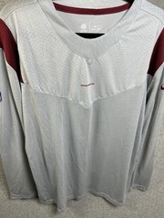 Nike NFL On Field Dri-Fit Long Sleeve Shirt Mens XL Gray Washington Lightweight