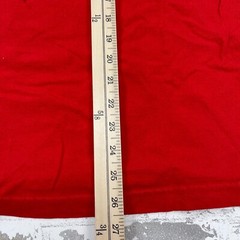 Nike Shirt Men Medium Red Gray Tee Center Swoosh Respect Spell Out Loose Fit *