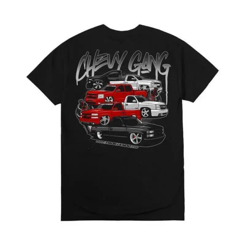Chevy Gang Silverado Truck Graphic T Shirt Chevy Truck Fan Tee