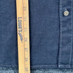 True Religion Men’s Long Sleeve Utility Shirt Size M Black Red Logo