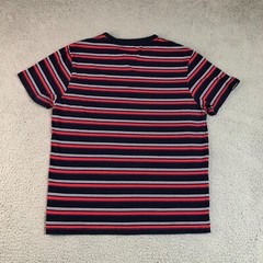 Hurley Shirt Men Medium Blue Stripped Surfer Skater Sports Logo Outdoor Athletic