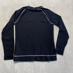 ASOS Design Shirt Mens Large Black Raglan Crew Neck Long Sleeve Workout