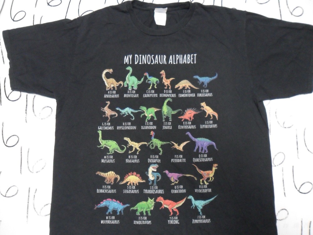Large My Dinosaur Alphabet Shirt
