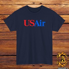 USAir Retro Logo T-Shirt Black/Grey/White/Navy/Red/Light Blue