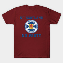 No Scotland No Party World Cup 2026 T-Shirt Tartan Army Soccer Football Fan Tee