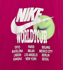 Nike Sportswear SNW World Tour T Shirt Adult Large Pink Tokyo NYC Paris Glow