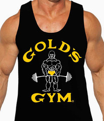 Gold’s Gym Tank Top Bodybuilding Fitness Sleeveless Shirt Muscle Workout Tee
