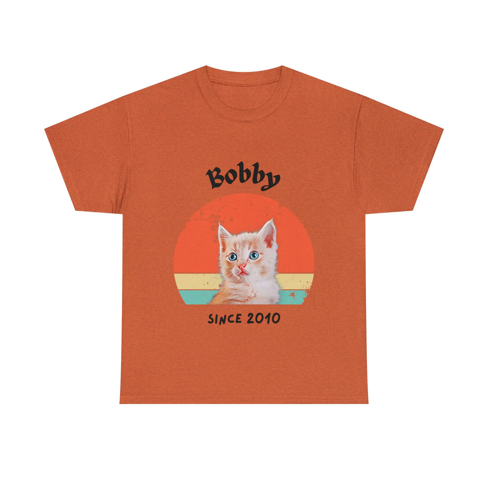 Customise Your Pet Photo Unisex T-shirt – Retro Vintage Style