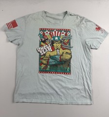 Grunt Style Shirt Mens Green Uncle Slay Graphic Tee Patriotic USA Tagless Read